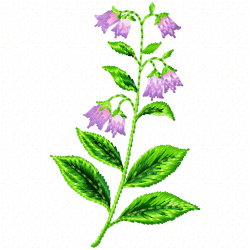 Flowers And Tree Embroidery Design 9